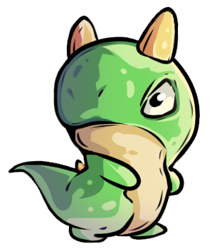 Suit Up mascot: a cute little dinosaure